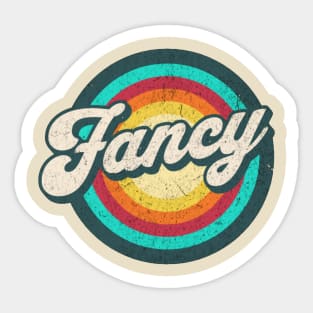 vintage circle rainbow art Sticker